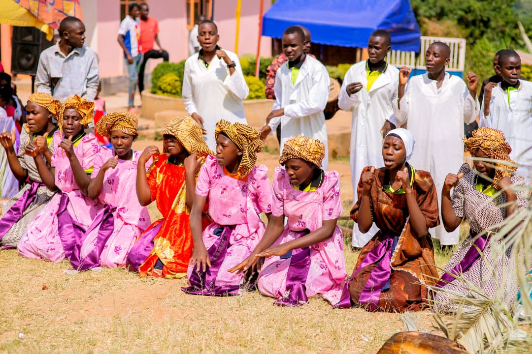 Students performing at a Divine Care worship event